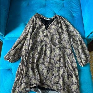 Oversized Zara top in olive green